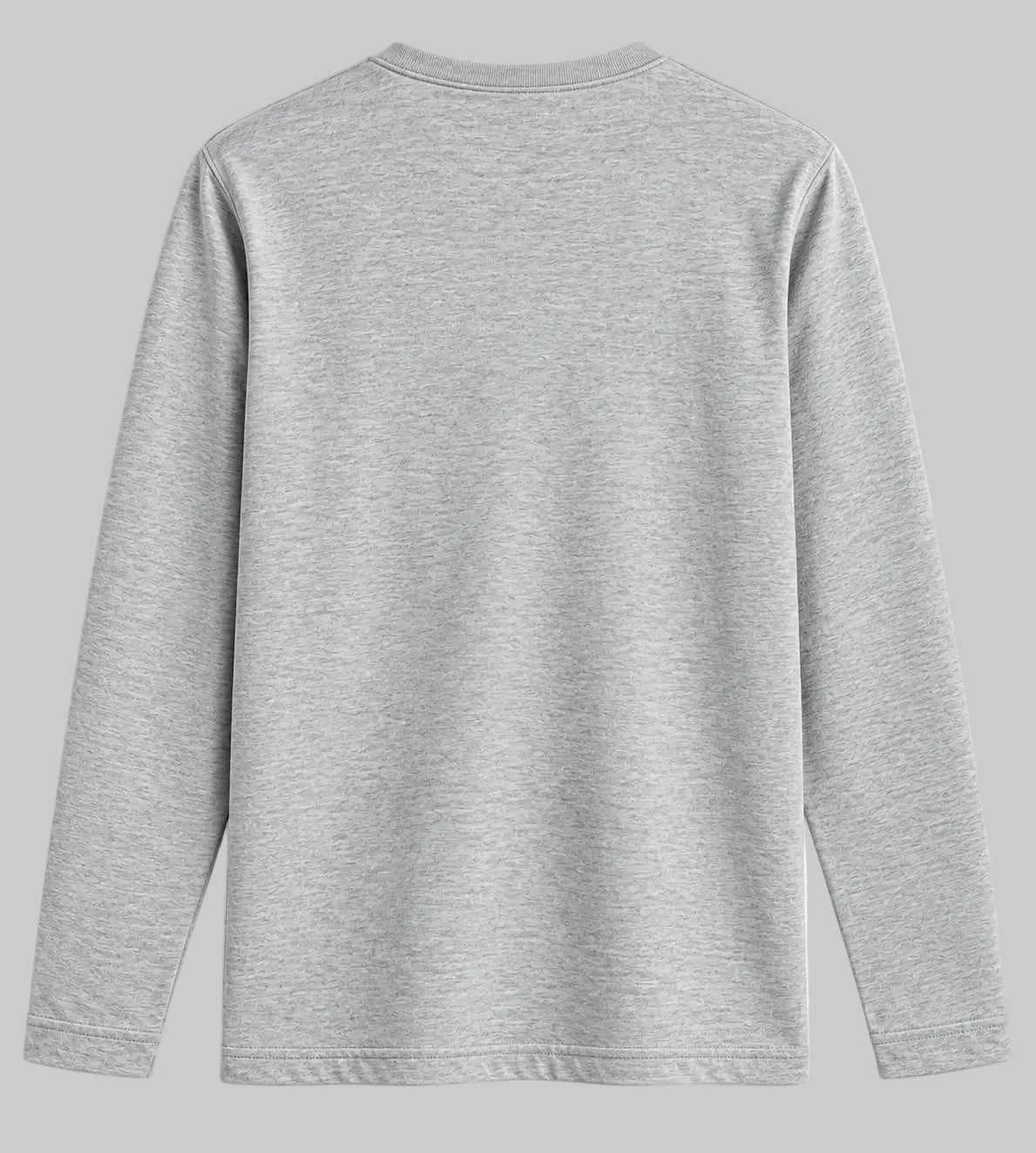 UH Fashion Grey Henley Shirt Regular Fit
